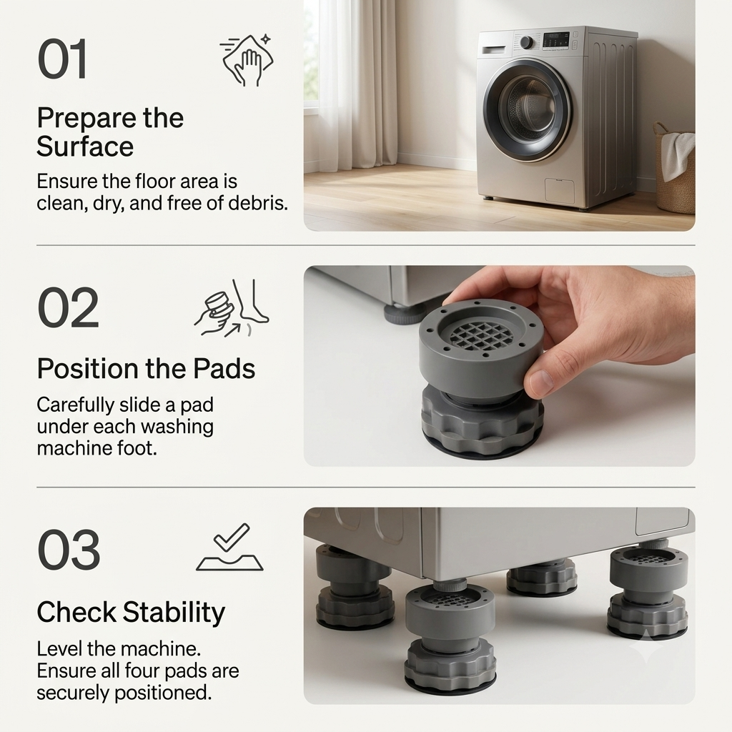 Anti-Vibration Pads – Pack of 4