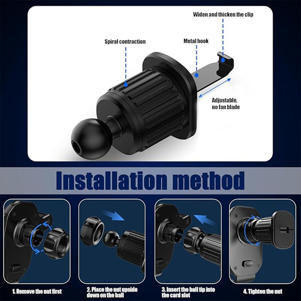 Universal Air Vent Gravity Car Phone Holder Mount (1 Set)